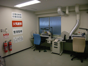 可燃性フィルム専用作業室