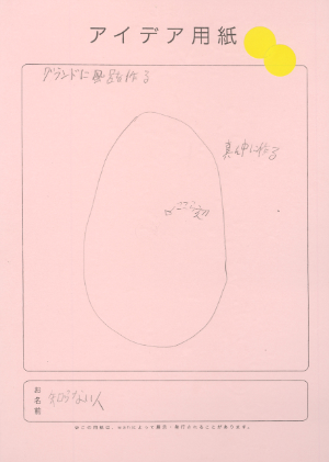 「バスタブ」アイデア用紙