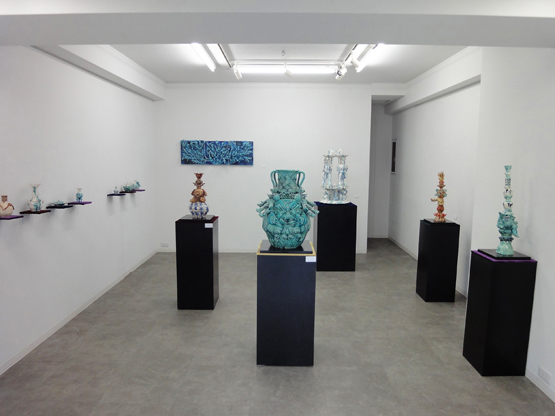 藤信知子 展 「花への挑戦状」 会場風景