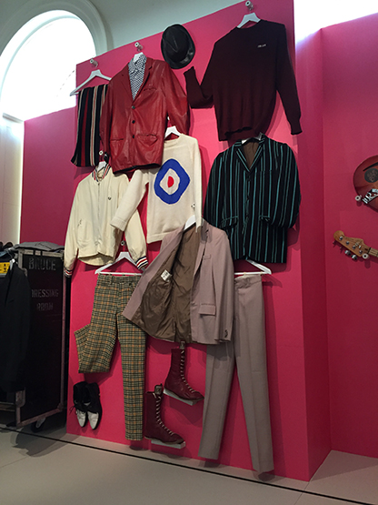 サマセット・ハウスでのThe Jam: About the Young Idea展示景、2015年7月、著者撮影