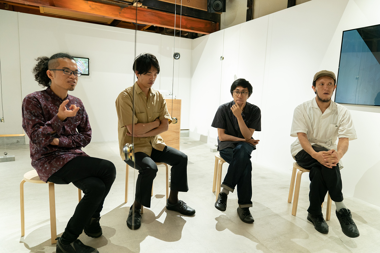 左から古舘、古谷野、野口、山田