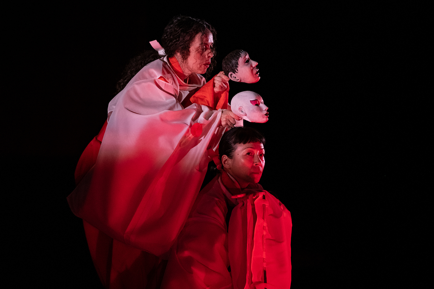 「古典文学×伝統芸能×新技術 新猿楽記~cirque de kyoto~」2019年のワークインプログレスの様子