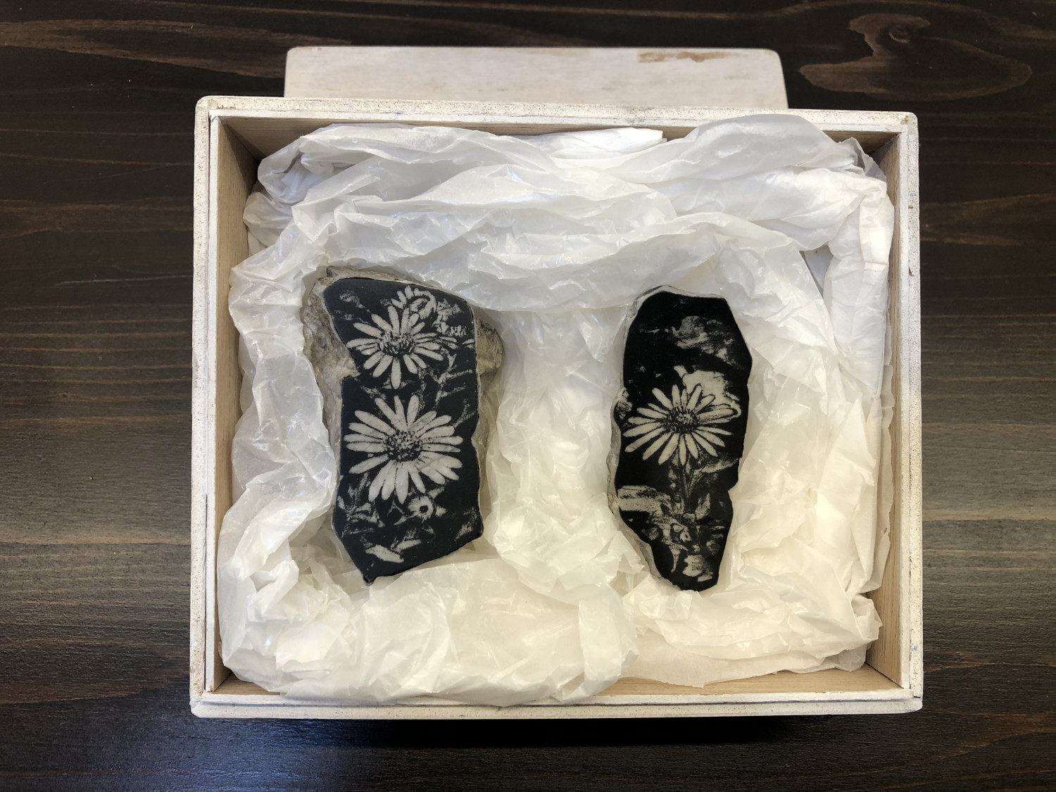 「Hand specimen 小さな石と大きな景色と水平線」
